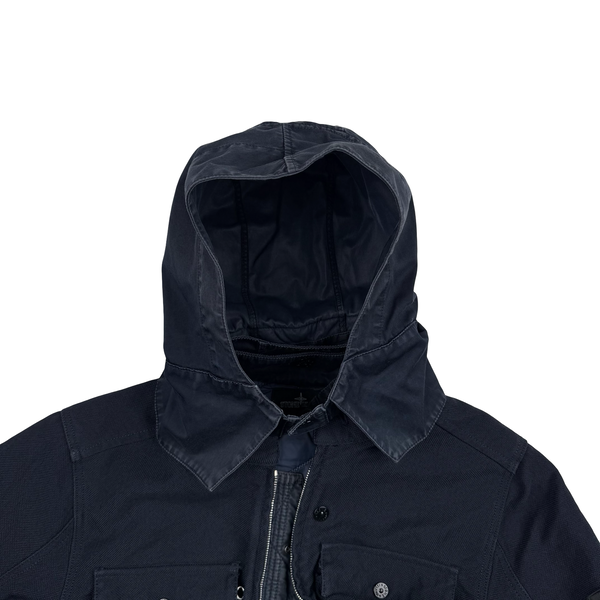 Stone Island 2015 Navy Cotton Blend Shadow Project Jacket - Large