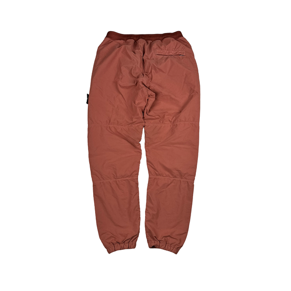 Stone Island 2019 Burnt Red Regular Fit David TC Light Fleece Pile Cargo Trousers - Medium