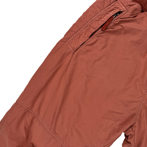 Stone Island 2019 Burnt Red Regular Fit David TC Light Fleece Pile Cargo Trousers - Medium