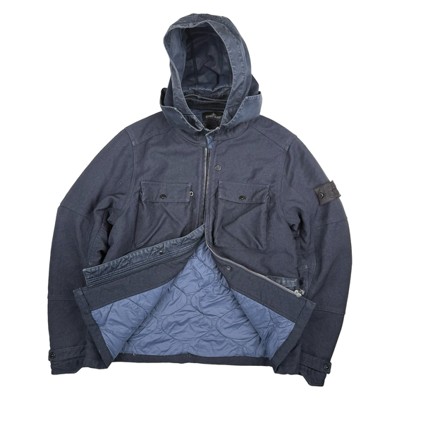 Stone Island 2015 Navy Cotton Blend Shadow Project Jacket - Large
