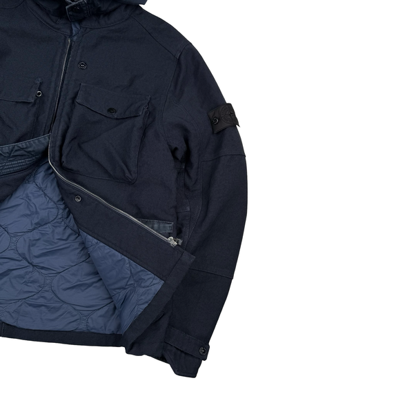 Stone Island 2015 Navy Cotton Blend Shadow Project Jacket - Large
