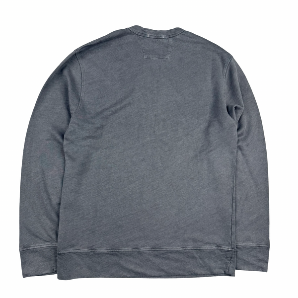 CP Company SEED_1 Grey Graphic Crewneck Sweatshirt - Small