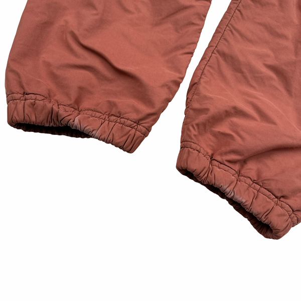 Stone Island 2019 Burnt Red Regular Fit David TC Light Fleece Pile Cargo Trousers - Medium