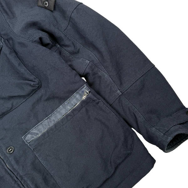 Stone Island 2015 Navy Cotton Blend Shadow Project Jacket - Large