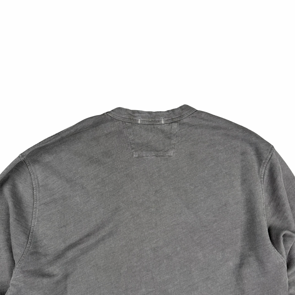 CP Company SEED_1 Grey Graphic Crewneck Sweatshirt - Small
