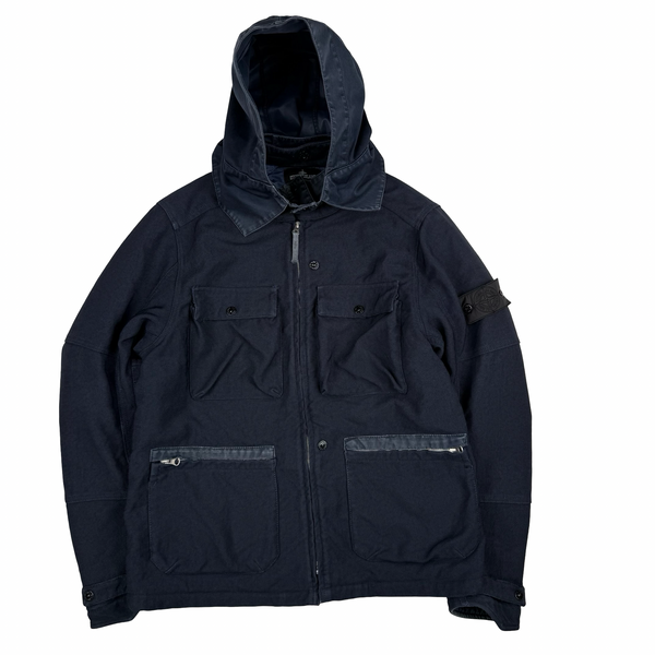 Stone Island 2015 Navy Cotton Blend Shadow Project Jacket - Large