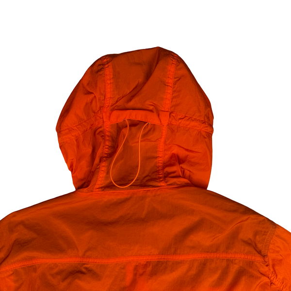 CP Company Orange Nylon Hooded Multi Pocket Lens View Jacket - Large (50)