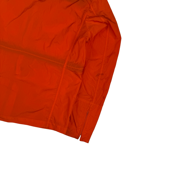 CP Company Orange Nylon Hooded Multi Pocket Lens View Jacket - Large (50)
