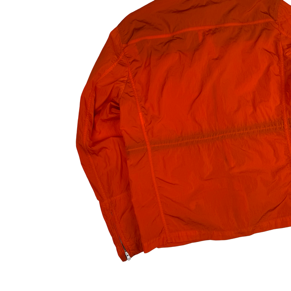 CP Company Orange Nylon Hooded Multi Pocket Lens View Jacket - Large (50)