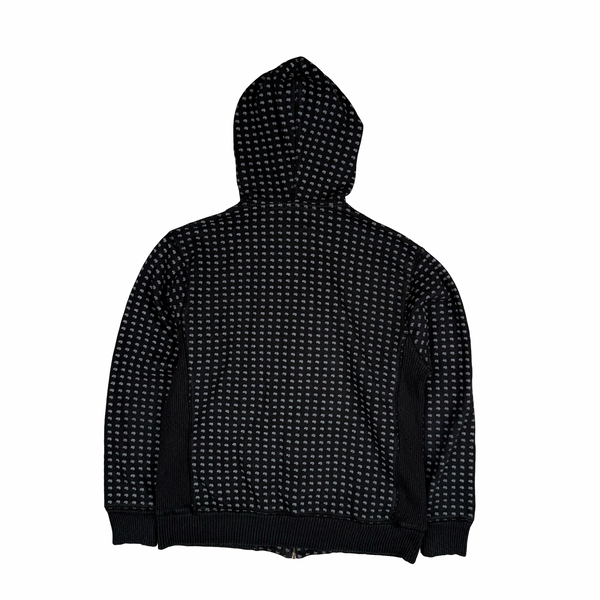 Stussy Zipped Hooded Peace Dollar Logo Jumper - Medium