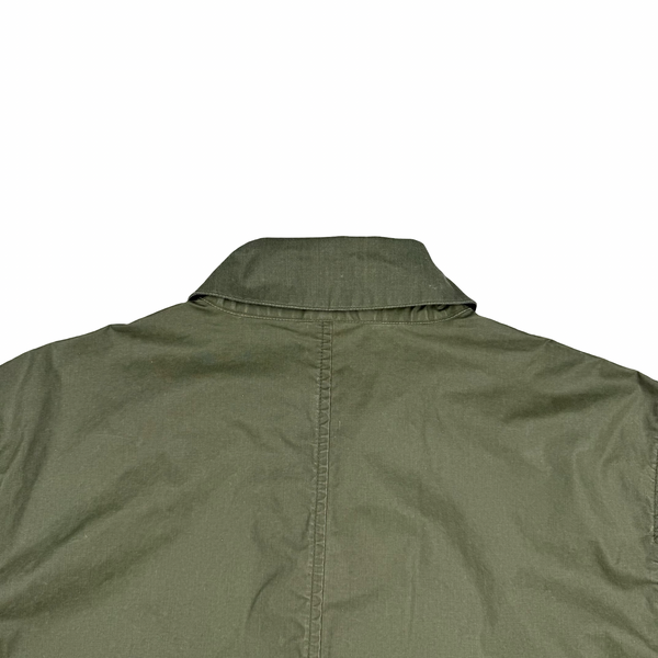 Stone Island Sage Green Waxed Pigment Cotton Tela Jacket - XL