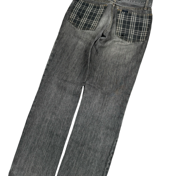 Burberry Nova Check Pockets Straight Fit Jeans - 29”