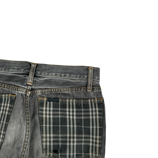 Burberry Nova Check Pockets Straight Fit Jeans - 29”