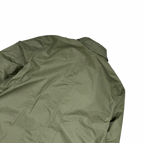 Stone Island Sage Green Waxed Pigment Cotton Tela Jacket - XL