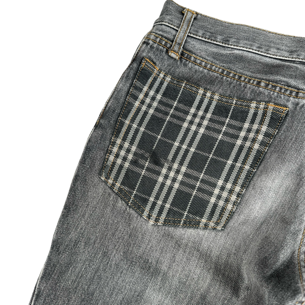 Burberry Nova Check Pockets Straight Fit Jeans - 29”