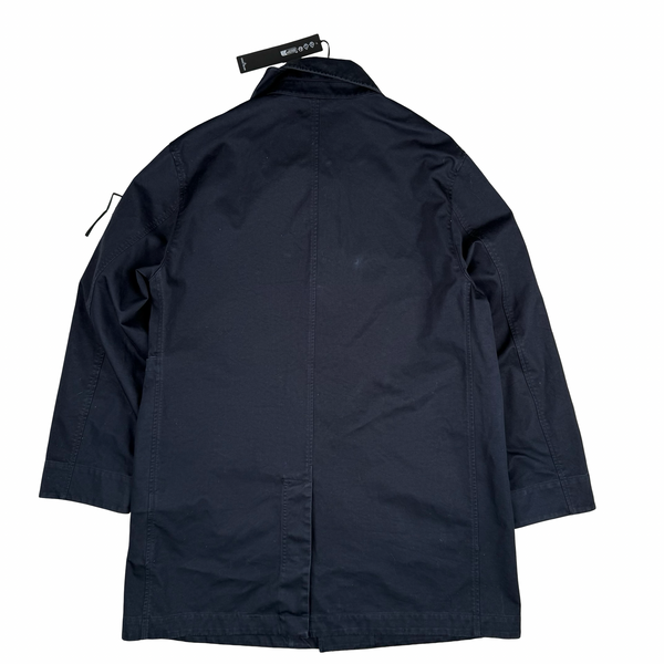 Stone Island Dark Navy Raso Gommato 3L Coat - Large