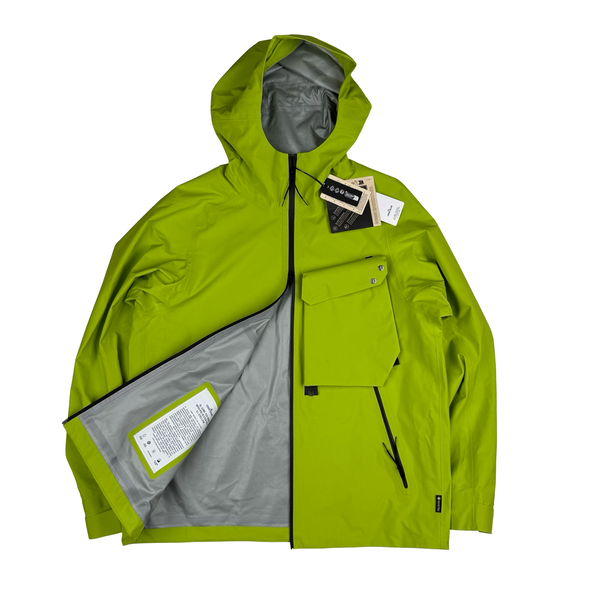 Stone Island Yellow Green Stellina 3L Gore-tex Jacket - Large