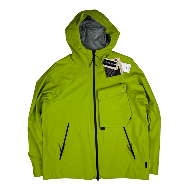 Stone Island Yellow Green Stellina 3L Gore-tex Jacket - Large
