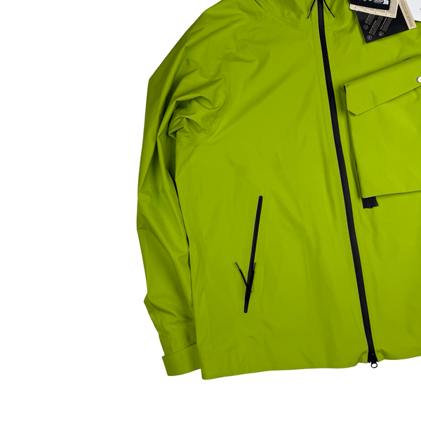 Stone Island Yellow Green Stellina 3L Gore-tex Jacket - Large