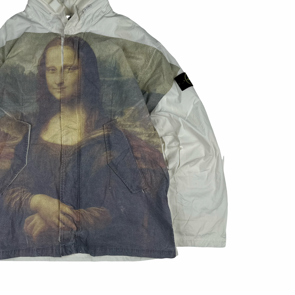 Stone Island x Supreme 2022 White Mona Lisa Jacket - XL