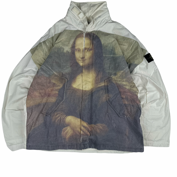 Stone Island x Supreme 2022 White Mona Lisa Jacket - XL