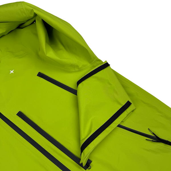 Stone Island Yellow Green Stellina 3L Gore-tex Jacket - Large