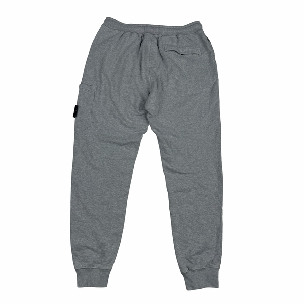 Stone Island 2021 Grey Thick Cotton Joggers - Large