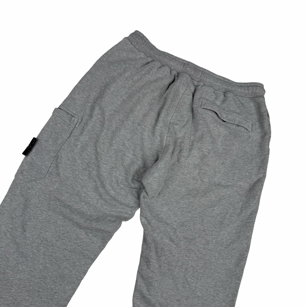 Stone Island 2021 Grey Thick Cotton Joggers - Large