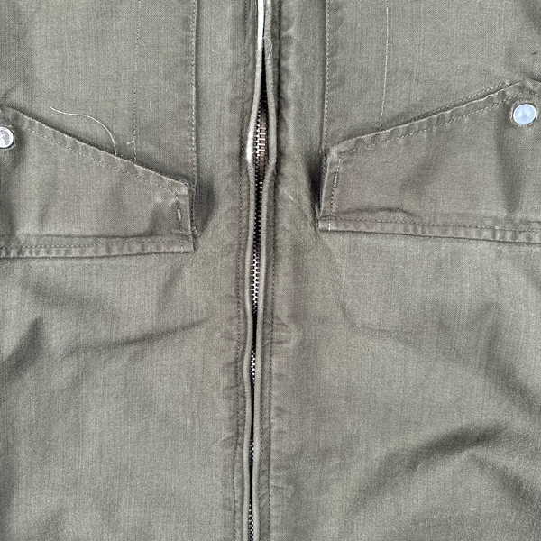 Stone Island Vintage 2001 Khaki Green Quilted Bomber Jacket - Large