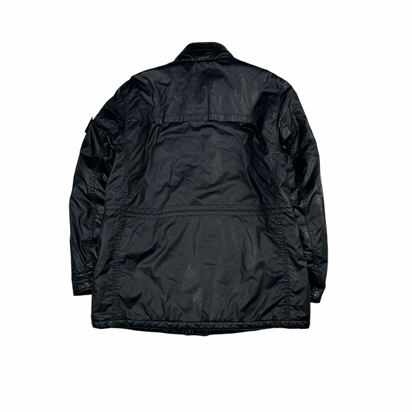 Stone Island 2012 Navy Mussola Gommata Field Jacket - Large