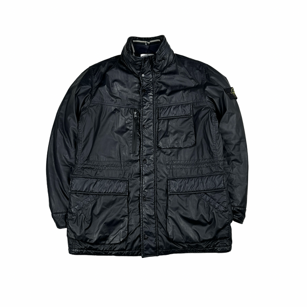 Stone Island 2012 Navy Mussola Gommata Field Jacket - Large