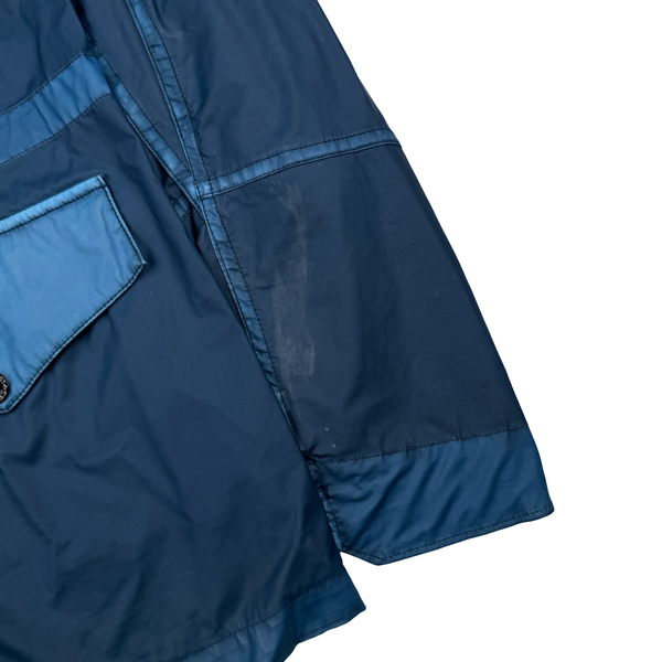 Stone Island Shadow Project Blue Mussola Gommata Parka Cobalt - Medium