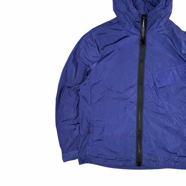 CP Company Navy Blue Chrome Hooded Lens Viewer Jacket - Large