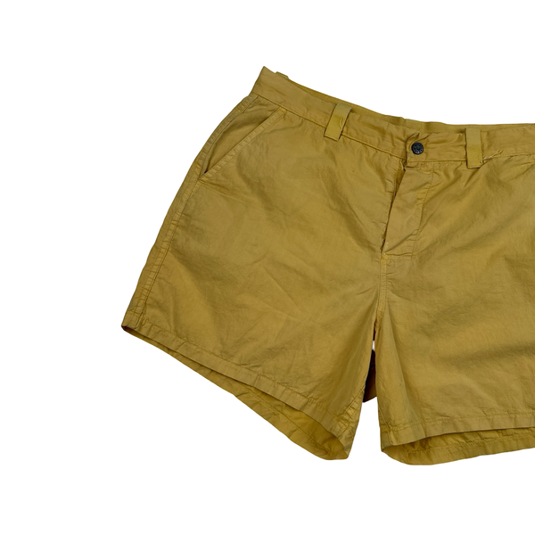 Stone Island Marina 1995 Yellow Cotton Blend Swim Shorts - Medium