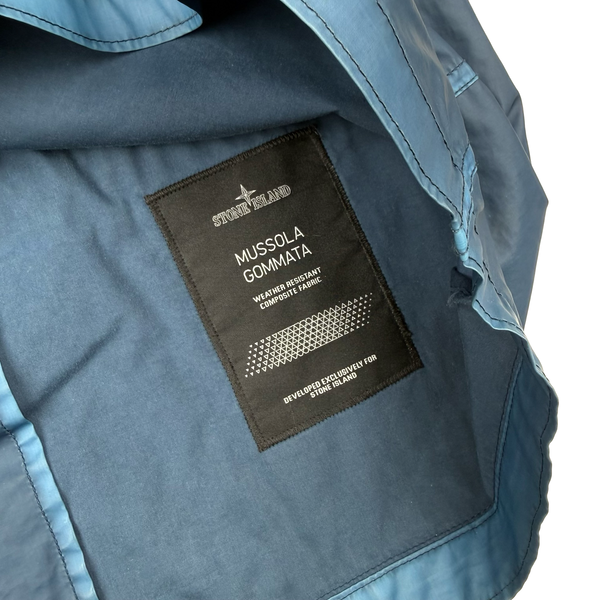 Stone Island Shadow Project Blue Mussola Gommata Parka Cobalt - Medium