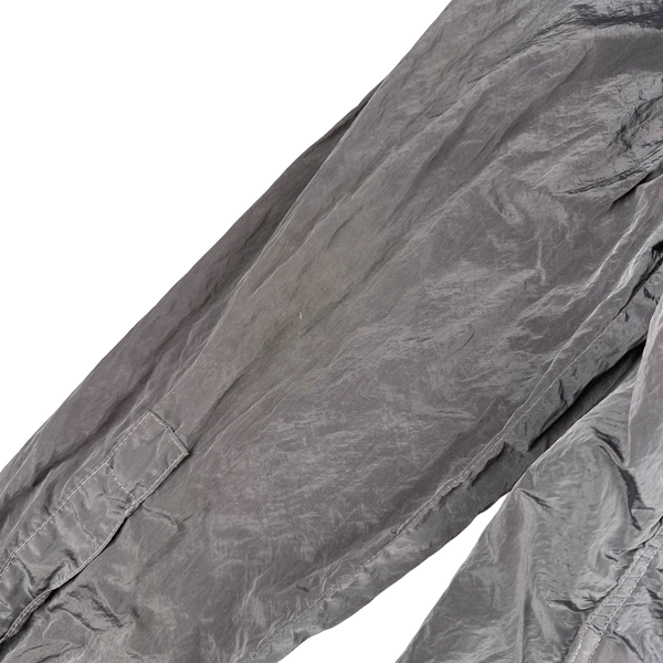 Stone Island Grey Nylon Metal Shimmer Overshirt - Medium