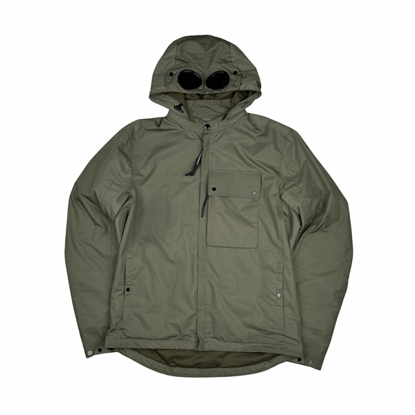 CP Company Khaki Micro M Goggle Jacket - XL
