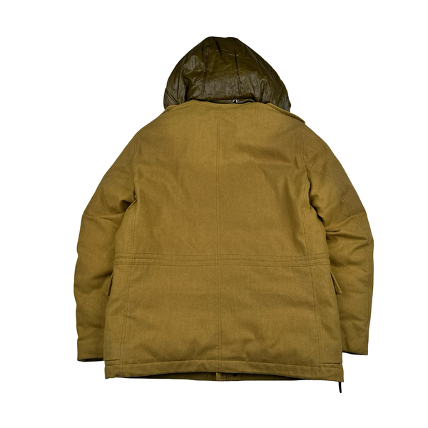 Stone Island 2014 Yellow Ice Wool Blend Down Field Jacket - XL
