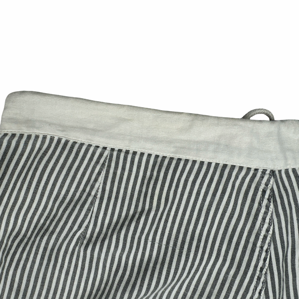 Stone Island 1986 Vintage Grey Stripped Cotton Shorts - Small
