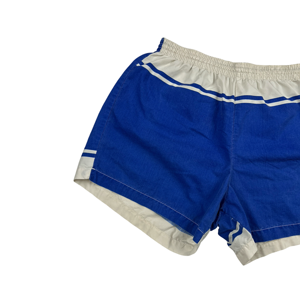 Stone Island Marina Vintage Blue White Cotton Blend Swim Shorts - Small