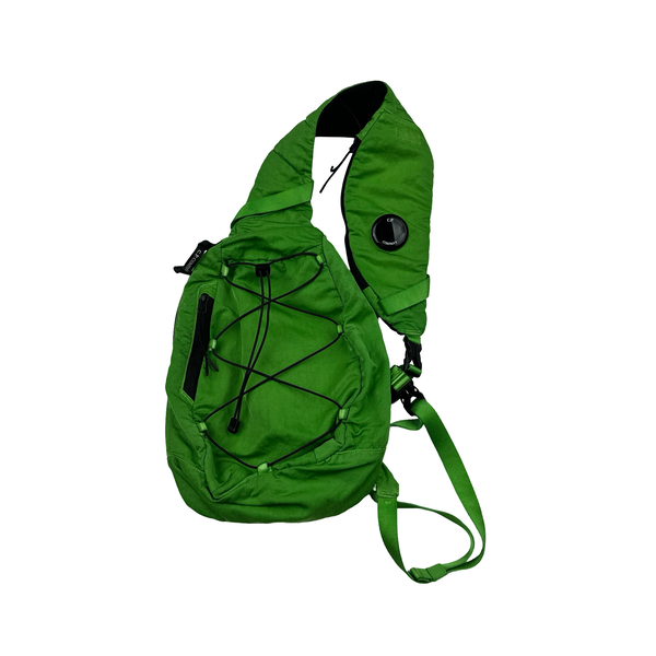 CP Company Green Nylon Lens Cross Body Bag