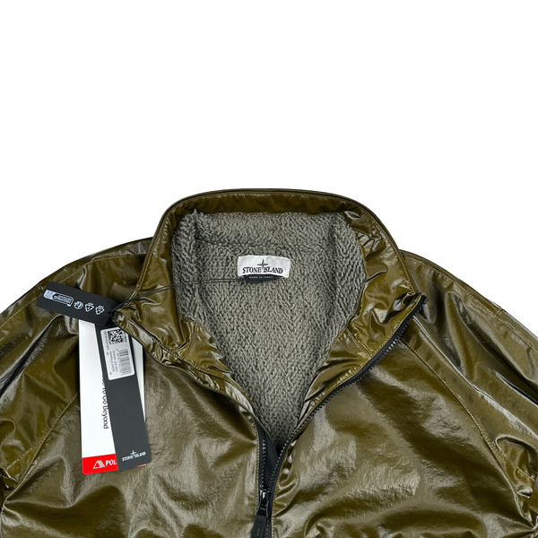 Stone Island 2025 Khaki Prismatica Stretch Nylon TC Zipped Jacket - Medium