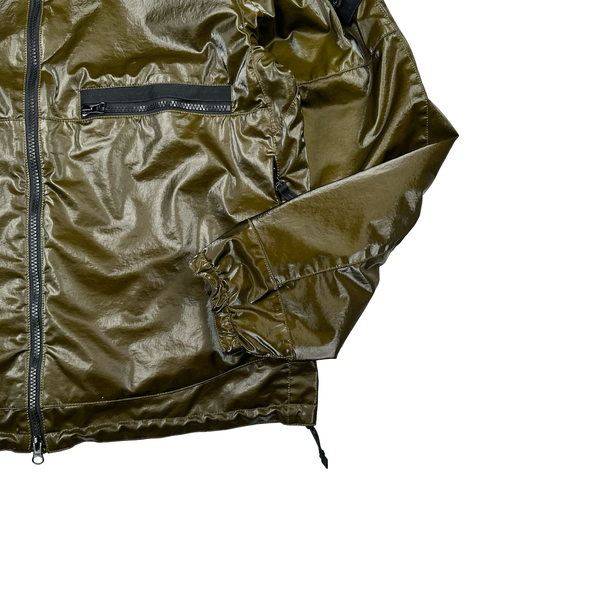 Stone Island 2025 Khaki Prismatica Stretch Nylon TC Zipped Jacket - Medium