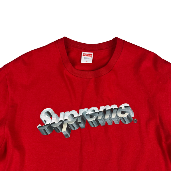 Supreme Red 3D spellout Logo tee shirt - Medium