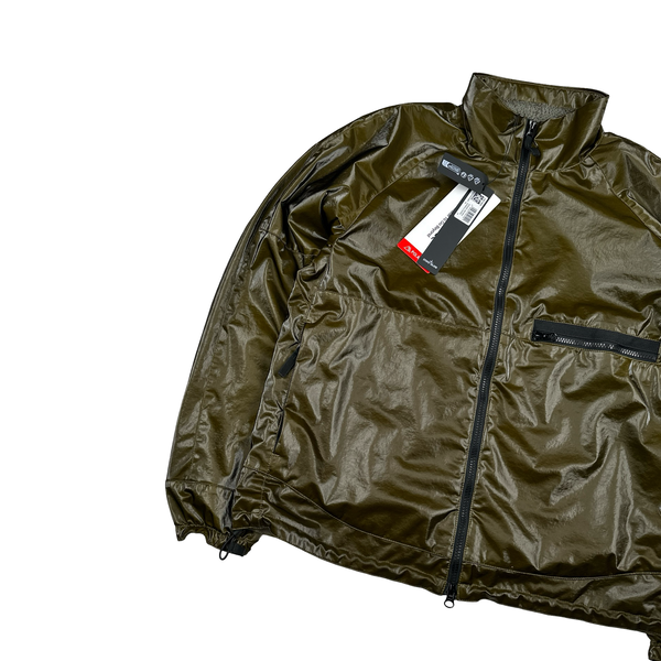 Stone Island 2025 Khaki Prismatica Stretch Nylon TC Zipped Jacket - Medium
