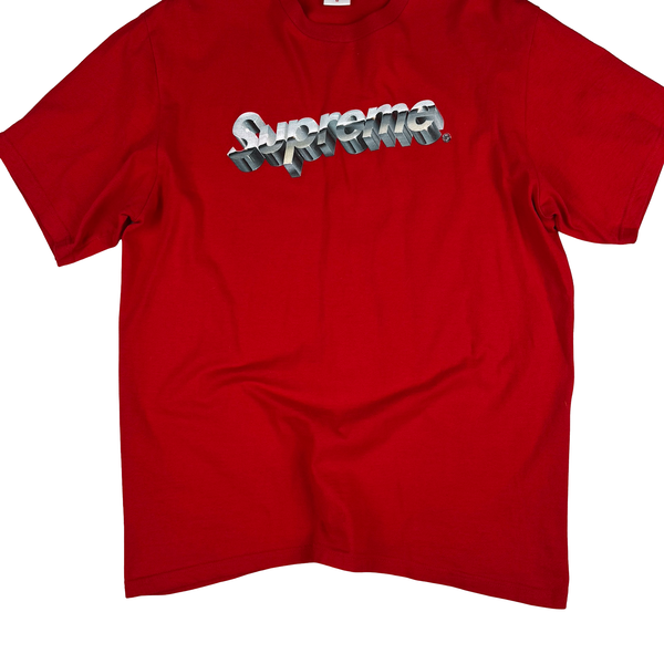 Supreme Red 3D spellout Logo tee shirt - Medium