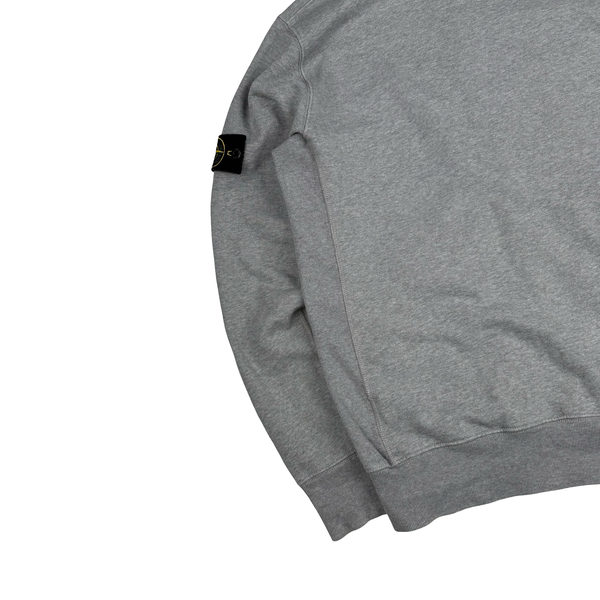Stone Island 2013 Grey Cotton Zipped Hooded Jumper - Large