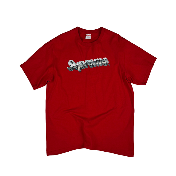 Supreme Red 3D spellout Logo tee shirt - Medium