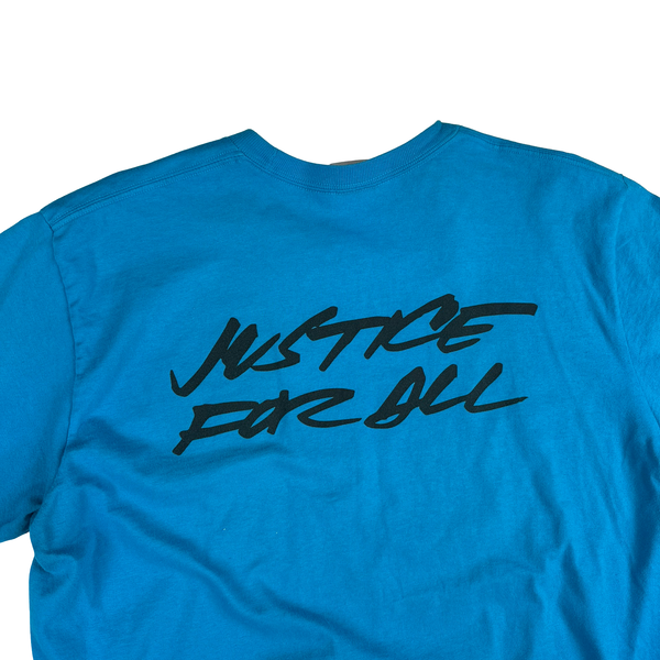 Supreme Justice For All Tee Shirt Blue - Medium