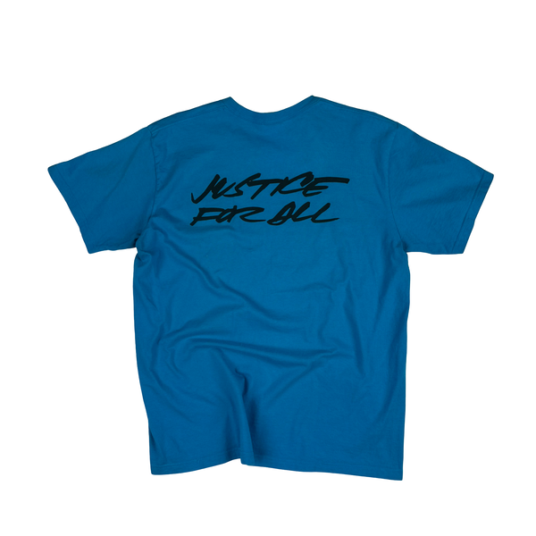 Supreme Justice For All Tee Shirt Blue - Medium